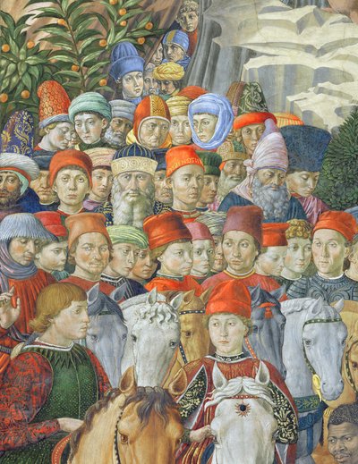 La processione dei Magi (dettaglio) da Benozzo di Lese di Sandro Gozzoli